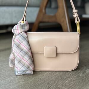 Marc Jacobs Silk Plaid Rectangular Scarf Lightweight Logo Detail